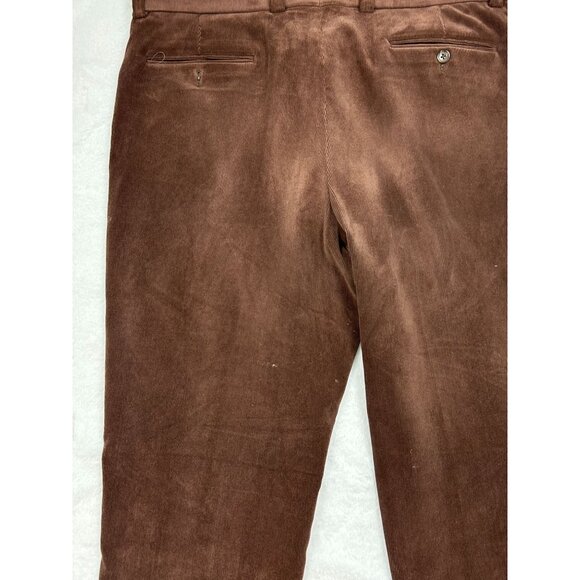 Ballin Mens Brown Corduroy Pants Size 38 Polyester & Elastane Blend - Picture 7 of 9